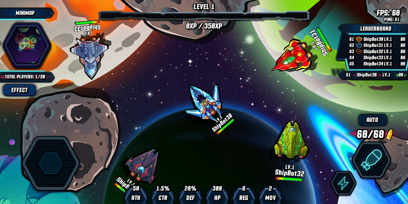 Spaceship Fighter Online screenshot