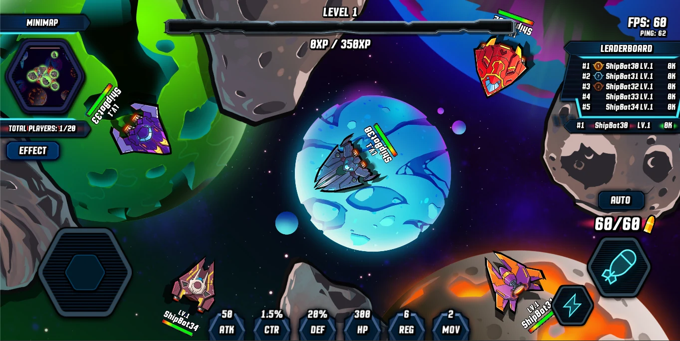 Spaceship Fighter Online screenshot
