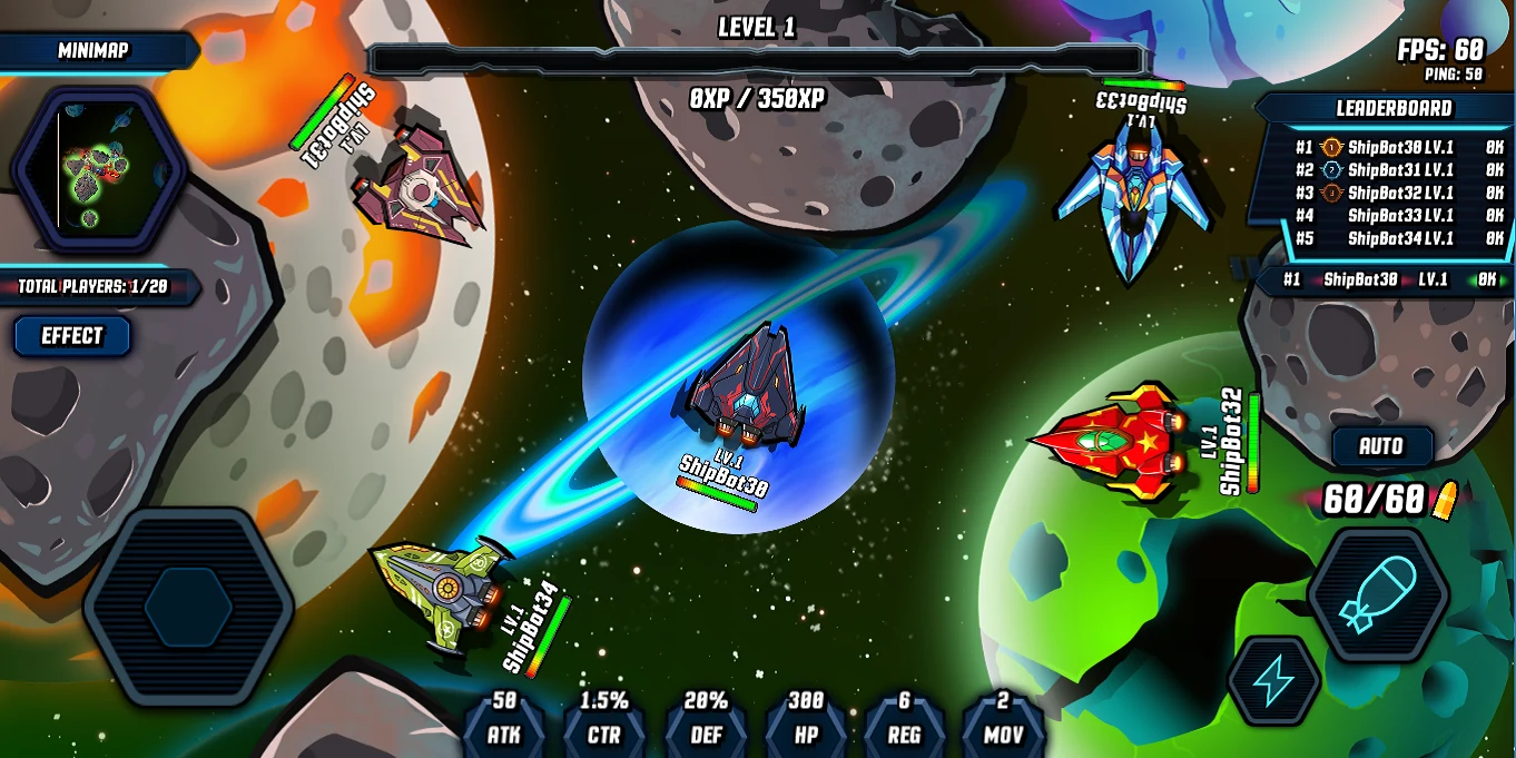 Spaceship Fighter Online screenshot